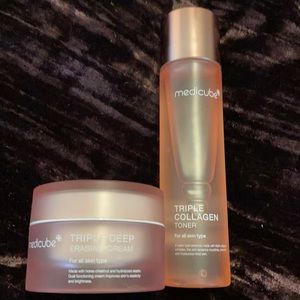 Medicube collagen toner and cream